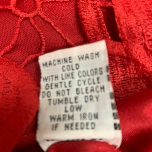 J Gee Red Lace Dress - Picture 4 of 5